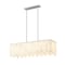Z-Lite Viviana Linear Chandelier, 5-Light, 11.5 In.W x 40.75 In.L x 11.5 In.H, Polished Nickel/Alabaster 345-40L-PN - alternate 4